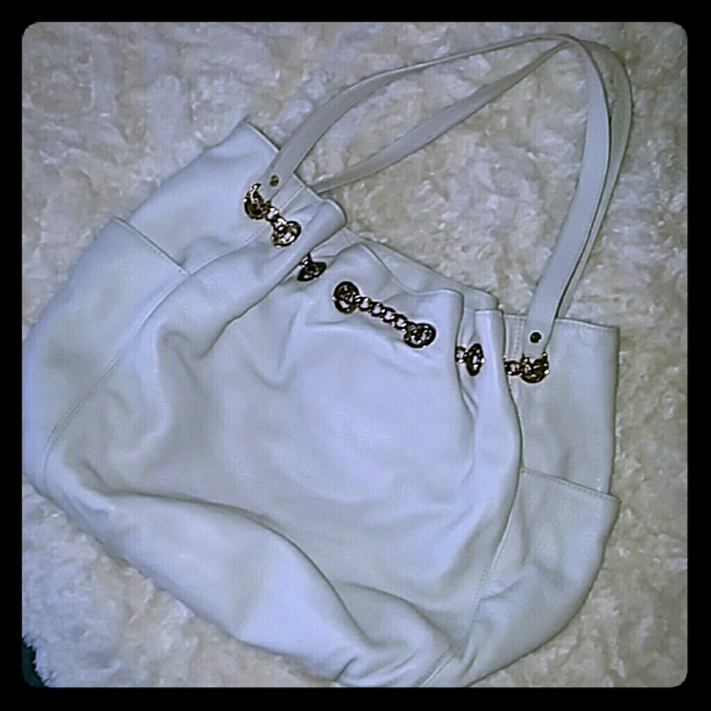Michael Kors White Shoulder Purse Satchel